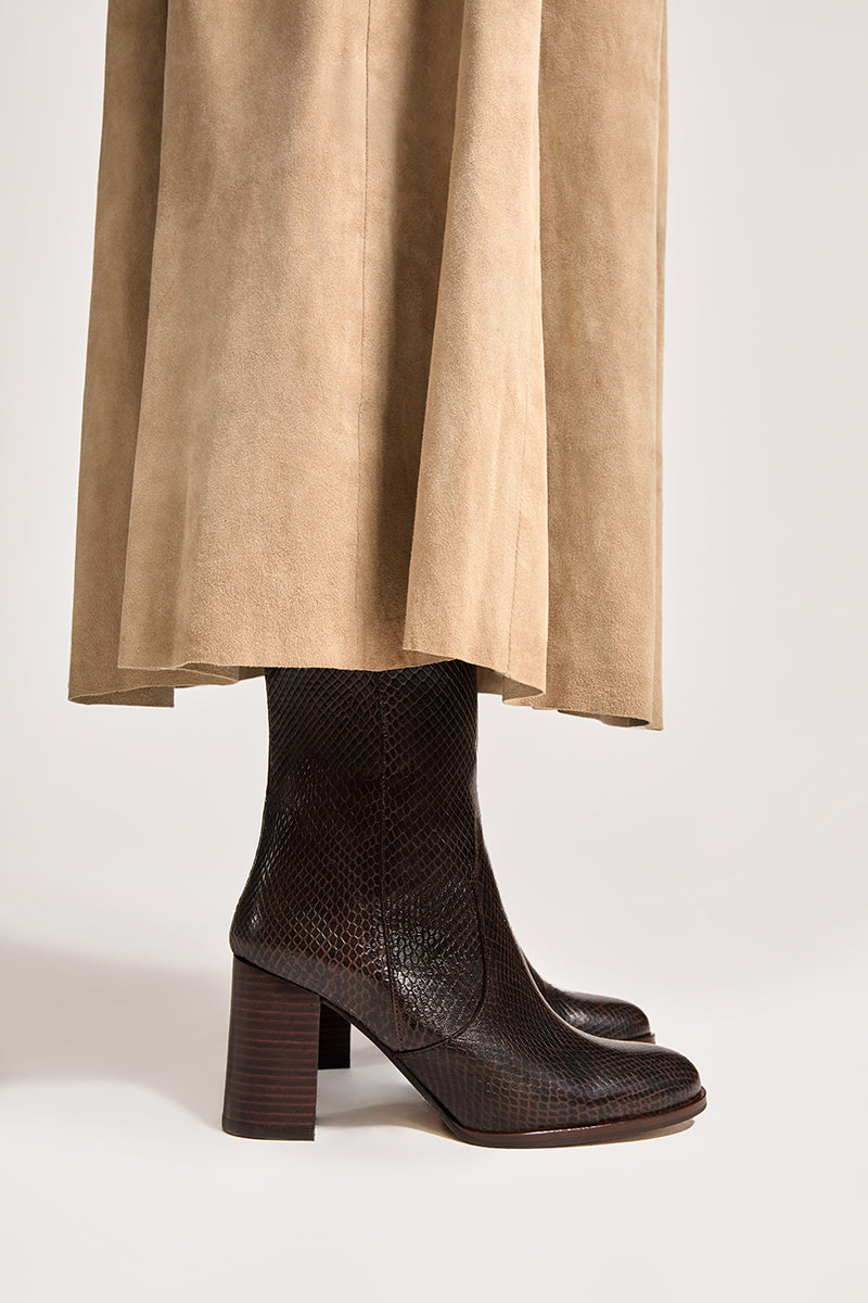 SERPIENTE CAFÉ - Botín CHIARA - Bryan Stepwise