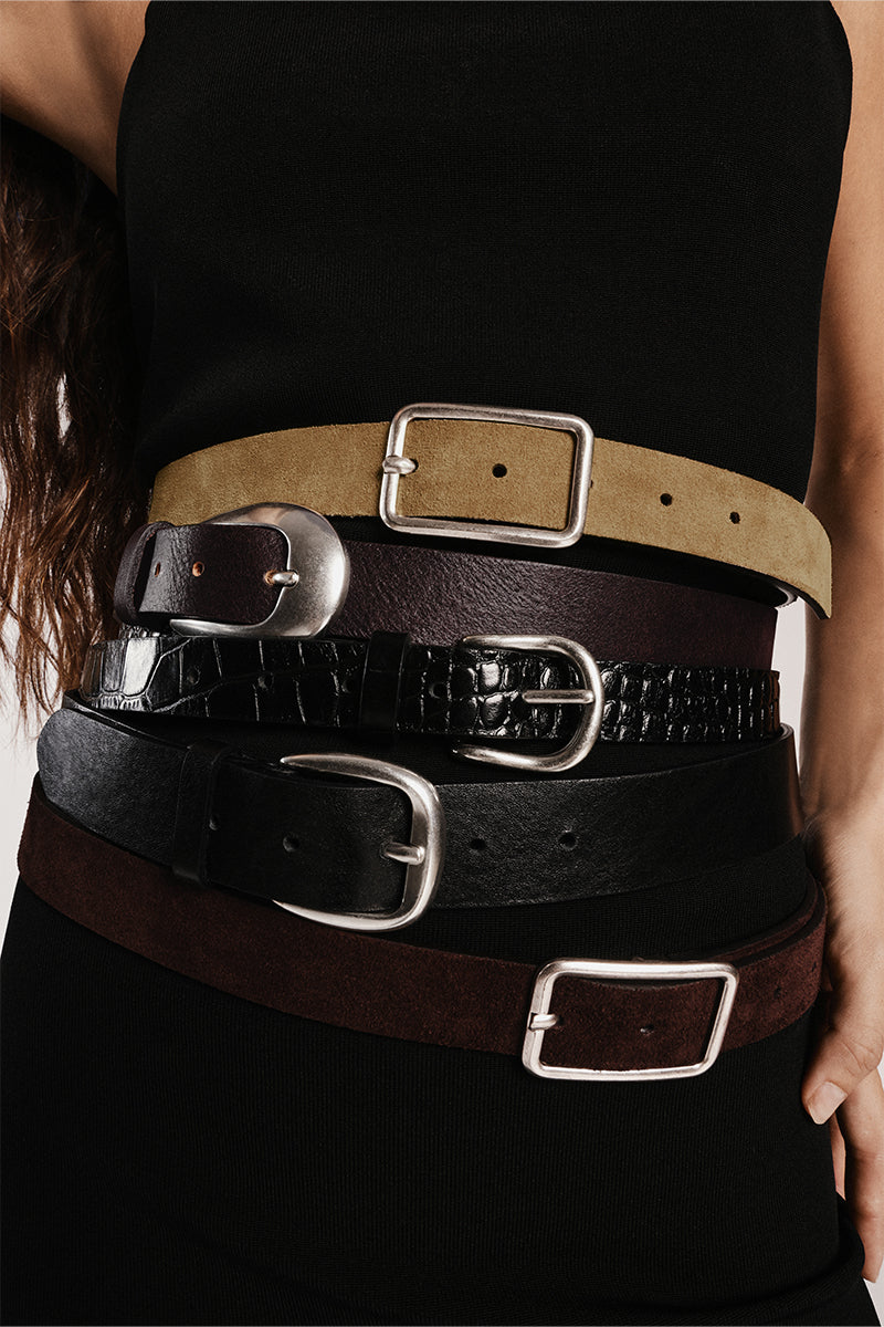 CINTURÓN COCO NEGRO - SAVAGE - Bryan Stepwise