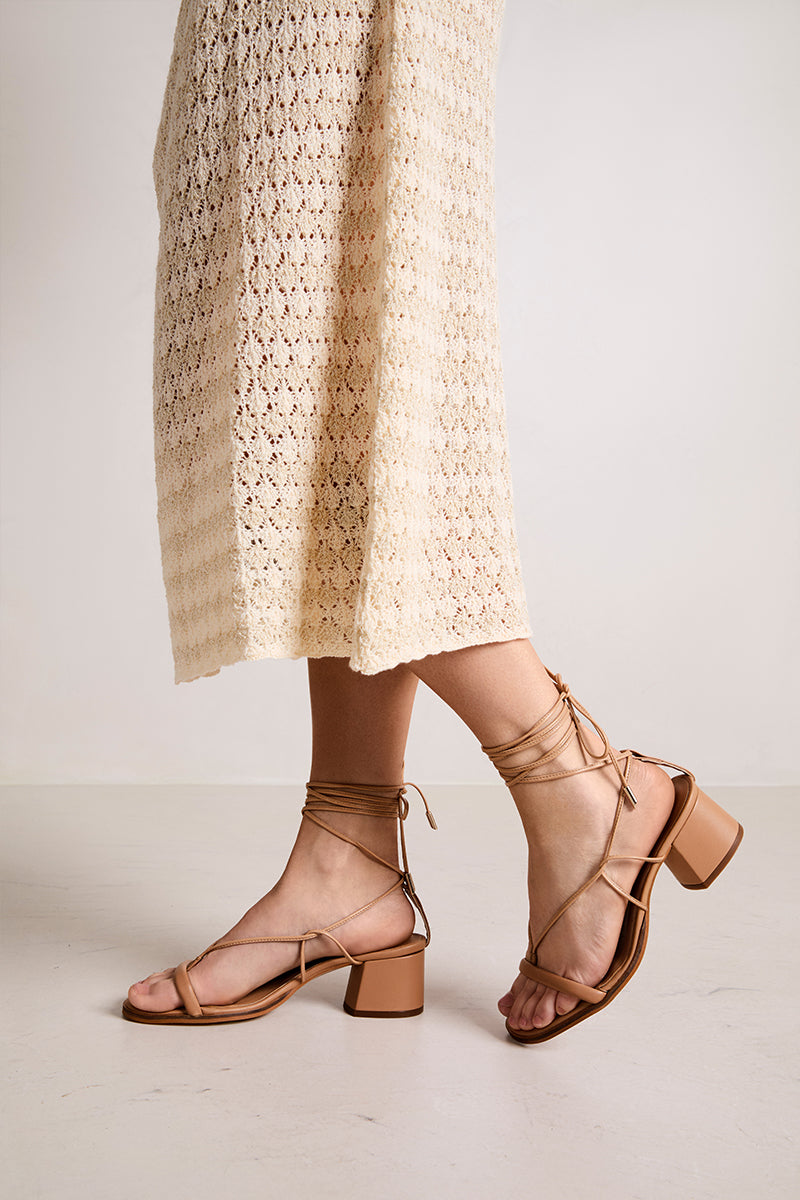 Nude ankle strap sandal - Aquila