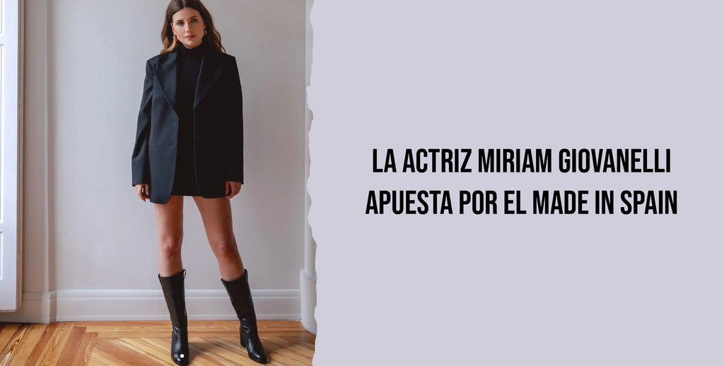 La actriz Miriam Giovanelli apuesta por el made in Spain