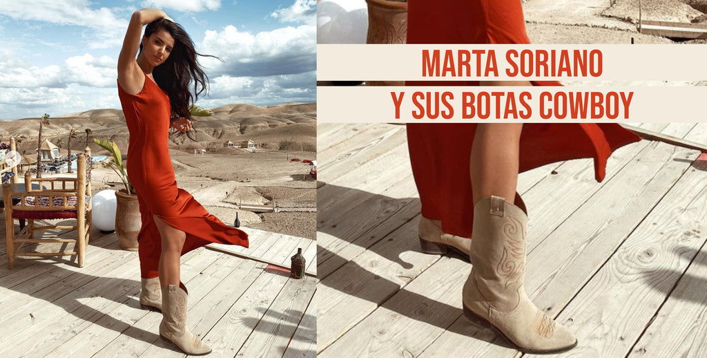 Marta Soriano y sus botas cowboy