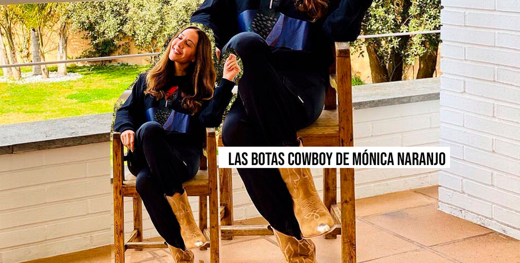 Mónica Naranjo's cowboy boots