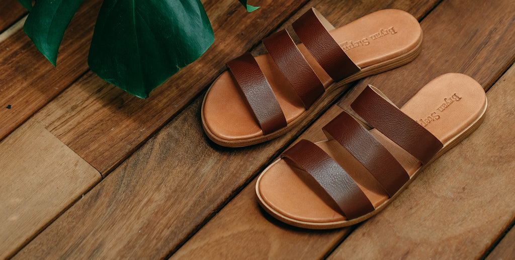 Leather sandals for less than 40€