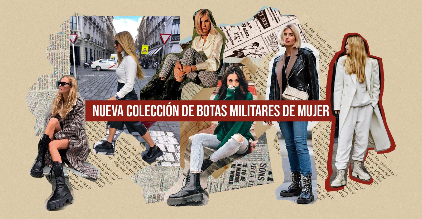 Nueva colección de botas militares de mujer