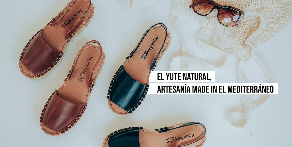 Natural jute, crafts made in the Mediterranean