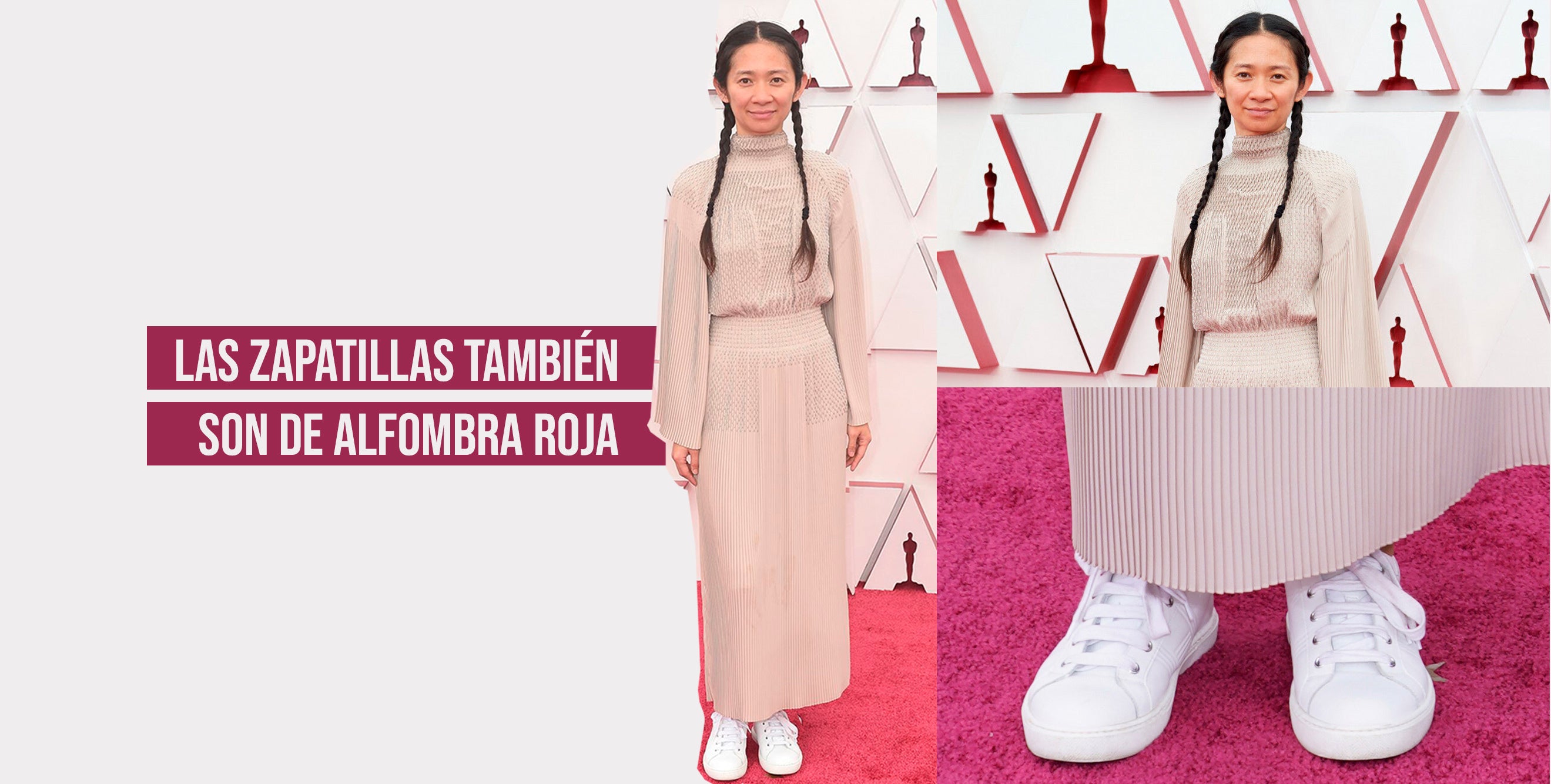 Las zapatillas también son de alfombra roja