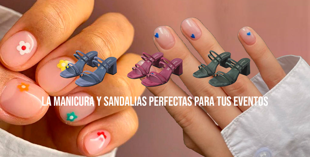 The perfect manicure and sandals for your events