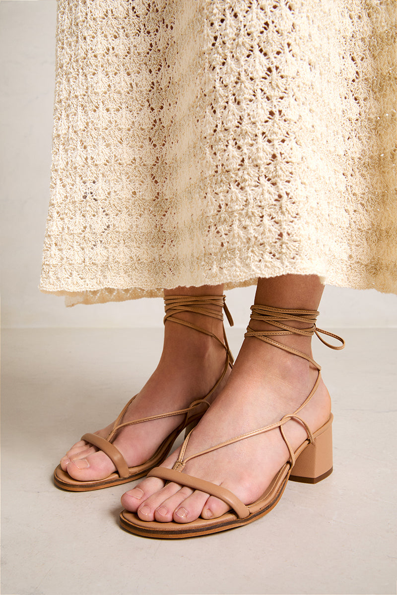 Nude ankle strap sandal - Aquila