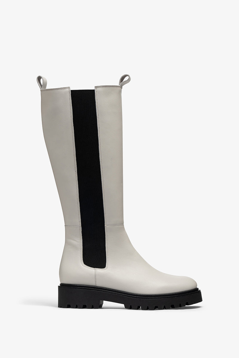 White leather chelsea boot - BELMONT